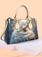 Sac à bandoulière Faith Virgin Mary en cuir pour femme